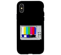 Vintage Analogico TV Test Pattern Retro Pop Art Color Bar Custodia per iPhone X/XS
