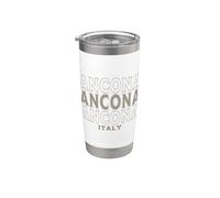 Vintage Ancona Italia Bicchiere termico in acciaio inox doppia parete