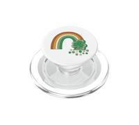 Vintage anni '70 Groovy Shamrock Rainbow Fortuna Vibes PopSockets PopGrip per MagSafe