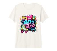 Vintage Anni '80 Bro Roller Skate Cassette Anni Ottanta Costume Party Maglietta Premium