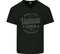 Vintage Anno 40° Compleanno 1985 Uomo V-Neck T-Shirt In Cotone
