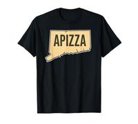 Vintage APizza New Haven Pizza Capitale in Connecticut Retro Maglietta