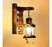 Vintage Applique Da Parete E27 Legno Retrò Lampada Parete Corda Canapa Antica Nostalgia Rustico Paralume Corridoio Bar Caffe Possibilità Cucina Soggiorno Lampadari Della Illuminazione Ciondolo