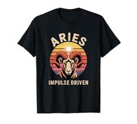 Vintage Aries Horoscope, Astrology And Zodiac Clothing Maglietta