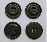 Vintage Army Bottoni Militare Inglese Grande Doppio Fessurati per Parka E Smocks