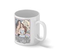 Vintage Art Bella Where the hell have you been loca Bianco tazza di caffè Mug