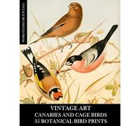 Vintage Art: Canaries and Cage Birds 35 Botanical Bird Prints: Ephemera for Framing, Collage, Decoupage, Mixed Media and Junk Journals