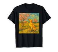 Vintage Art Funny Cane Graphic Italian Tee Maglietta