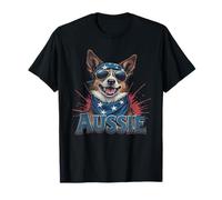 Vintage Australian Cattle Dog 4 luglio Merica Maglietta