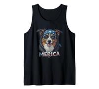 Vintage Australian Shepherd 4 luglio Merica Canotta
