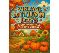 Vintage Autumn Days: A Charming Fall Coloring Journey: A Cozy Collection of Vintage-Inspired Autumn Scenes to Color and Enjoy