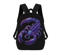 Vintage Backpack Scorpio Scorpion Zaino Per Ragazze Multicolor Borsa Viaggio Per Studenti, Adulti, Idea Regalo, 42X32X14Cm