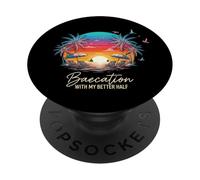 Vintage Baecation con la mia migliore metà coppia abbinata PopSockets PopGrip Adesivo