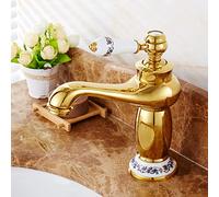 Vintage Bagno Lavandino Rubinetto In Ottone Miscelatore Acqua Calda e Fredda Design Unico Maniglia Finitura Oro Rosa Elegante Arredamento Bagno Apparecchio Idraulico di Lus