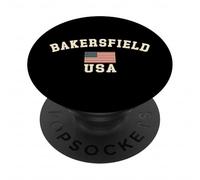 Vintage Bakersfield USA Bandiera americana CA Cool Souvenir Retro PopSockets PopGrip Adesivo