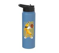 Vintage Bananas Retro American Flag Dabbing Banana Stainless Steel Insulated Water Bottle