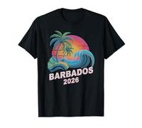 Vintage Barbados 2026 Vacanza Surf Viaggio Mamme BFF Vibes Maglietta