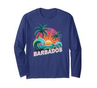 Vintage Barbados Viaggio Surf Vacanza Corrispondenza Mamme BFF Maglia a Manica