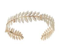Vintage barocco foglia corona copricapo metallo romano fascia per donne uomini matrimonio festival vacanza fata festa, Medium, Lega, Cristallo