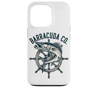 Vintage Barracuda Nautico Elmo Pesca Oceano Custodia per iPhone 13 Pro