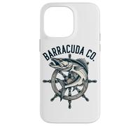 Vintage Barracuda Nautico Elmo Pesca Oceano Custodia per iPhone 14 Pro Max