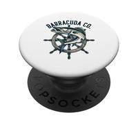 Vintage Barracuda Nautico Elmo Pesca Oceano PopSockets PopGrip Adesivo