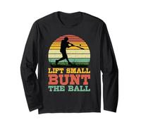 Vintage Baseball Batting Strategia Sollevamento Piccolo Bunt La Palla Maglia a Manica
