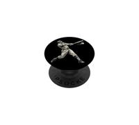 Vintage Baseball giocatore Batter Swing Retro PopSockets PopGrip Adesivo