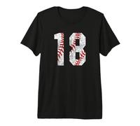 Vintage Baseball Mom #18 Jersey Baseball Giocatore Preferito Maglietta Premium