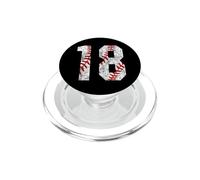 Vintage Baseball Mom #18 Jersey Baseball Giocatore preferito PopSockets PopGrip per MagSafe
