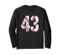 Vintage Baseball Mom #43 Jersey Baseball Giocatore Preferito Maglia a Manica