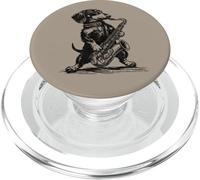 Vintage Bassotto Weenie Giocare Sax PopSockets PopGrip per MagSafe