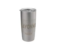 Vintage Bayonne Francia Bicchiere termico in acciaio inox doppia parete