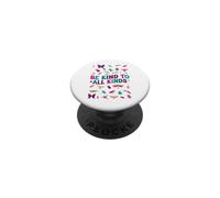 Vintage Be Kind To All Kinds Bugs Insect Lover Kindness PopSockets PopGrip Adesivo