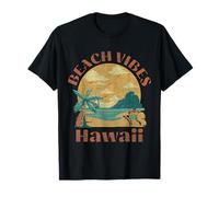 Vintage Beach Vibes Hawaii Vibes Ciao Hawaii Tramonto Aloha Maglietta