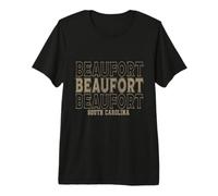Vintage Beaufort Carolina del Sud Maglietta Premium