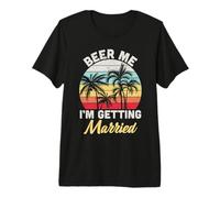 Vintage Beer Me I'm Getting Married Drinking Team Beer Lover Maglietta Premium
