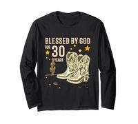 Vintage Benedetto da Dio per 30 Anni Cowboy 30th Birthday Men Maglia a Manica