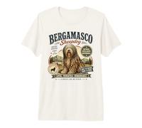 Vintage Bergamasco Sheepdog Razza Retro Distressed Maglietta Premium