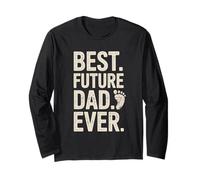 Vintage Best Future Dad Ever Cool Retro Father's Day Idea Maglia a Manica