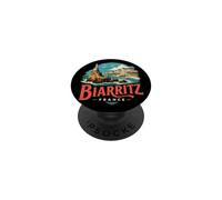 Vintage Biarritz Francia Viaggio Souvenir Regalo PopSockets PopGrip Adesivo