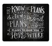 Vintage Bible Verse Scripture Quotes Psalms Sayings On Deadwood, Tappetini Mouse Bordo Cucito Tappetino per Mouse Antiscivolo Mousemat per Lavoro Gioco Laptop 25X30Cm
