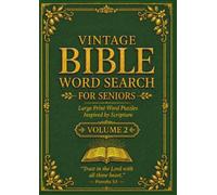 Vintage Bible Word Search for Seniors: Volume 2: Large Print Word Puzzles Inspired by Scripture
