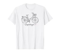 Vintage Bicycle Copenhagen Danimarca | Amante della Bici Maglietta