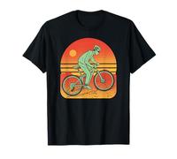 Vintage Bicycle Sunset I Cycling Cyclist Biker Maglietta