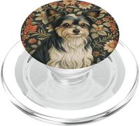 Vintage Biewer Terrier Yorkie Chorkie Cane Floreale Stile PopSockets PopGrip per MagSafe