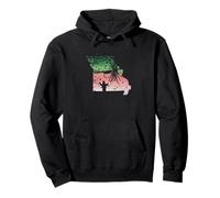 Vintage Big Fly Rainbow Trota Missouri Mappa Pesca a Mosca Felpa con Cappuccio