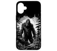 Vintage Bigfoot Mitico Sasquatch Grafica in bianco e nero Custodia per iPhone 16 Plus