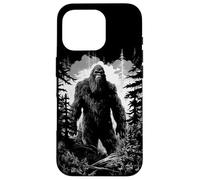 Vintage Bigfoot Mitico Sasquatch Grafica in bianco e nero Custodia per iPhone 16 Pro