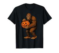 Vintage Bigfoot Rubare Zucca Divertente Halloween Maglietta